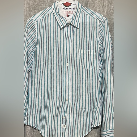 Frank & Eileen women’s striped Linen button down shirt-Size:small-multicolor - Picture 1 of 6